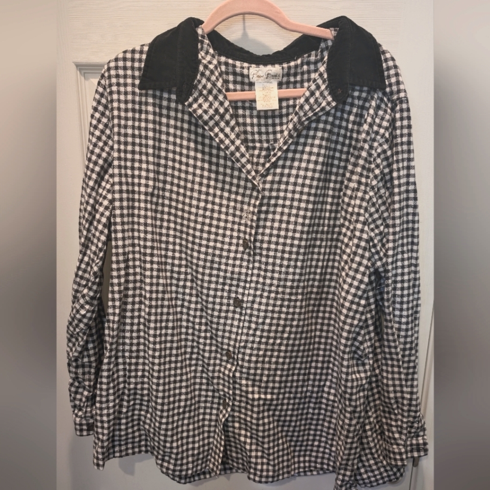 Bobby Brooks Button up Vintage Plus size long sleeve
